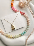 puff letter necklace