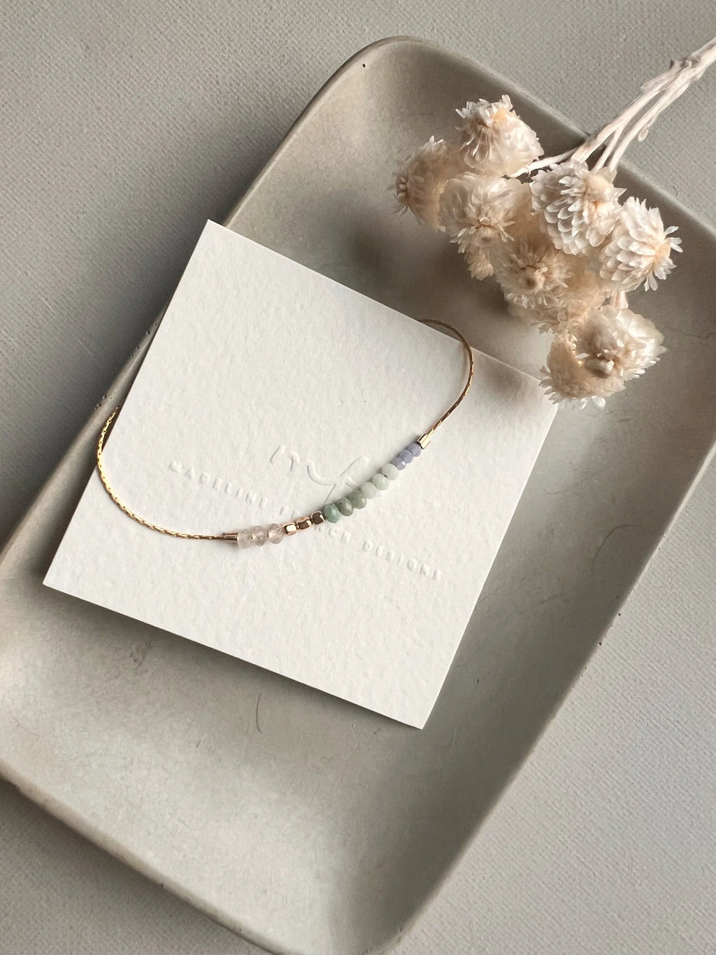 the tiny beaded bracelet